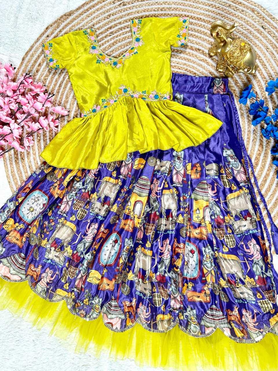 YNF SOFT SILK KIDS WEAR KESH109 RRK103 WHOLESALE KIDS LEHENGA TRADITIONAL ETHNIC LEHENGA CHOLI KIDS FESTIVE BABY GIRL LEHANGA MANUFACTURER - Deevit International