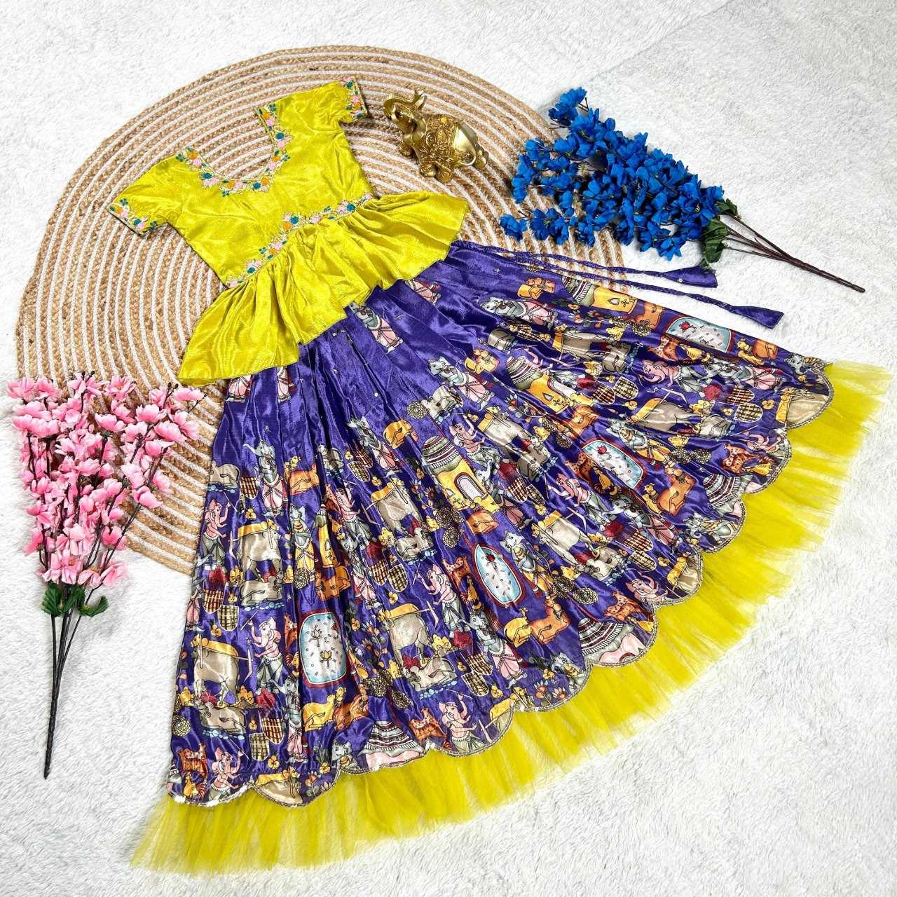 YNF SOFT SILK KIDS WEAR KESH109 RRK103 WHOLESALE KIDS LEHENGA TRADITIONAL ETHNIC LEHENGA CHOLI KIDS FESTIVE BABY GIRL LEHANGA MANUFACTURER - Deevit International