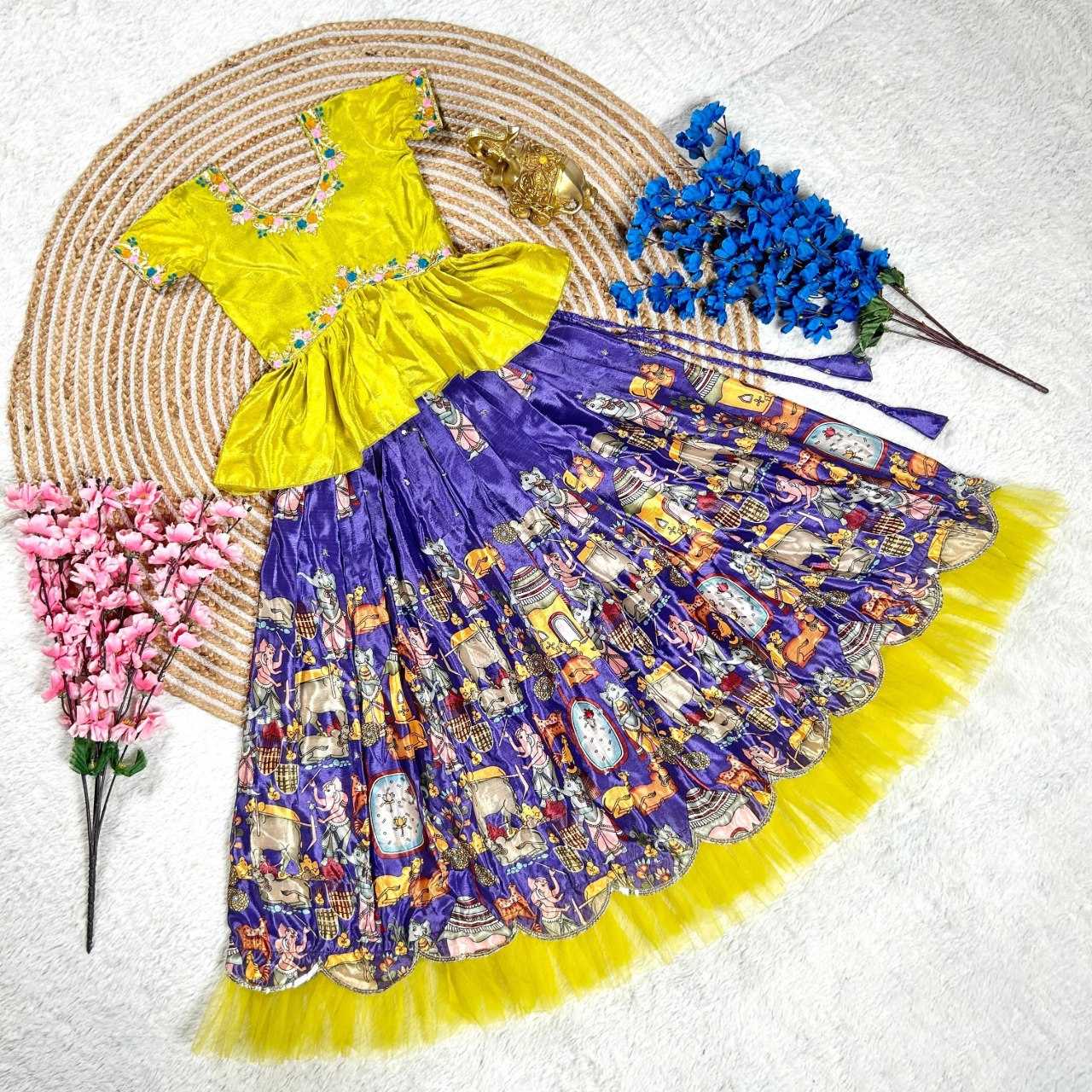 YNF SOFT SILK KIDS WEAR KESH109 RRK103 WHOLESALE KIDS LEHENGA TRADITIONAL ETHNIC LEHENGA CHOLI KIDS FESTIVE BABY GIRL LEHANGA MANUFACTURER - Deevit International