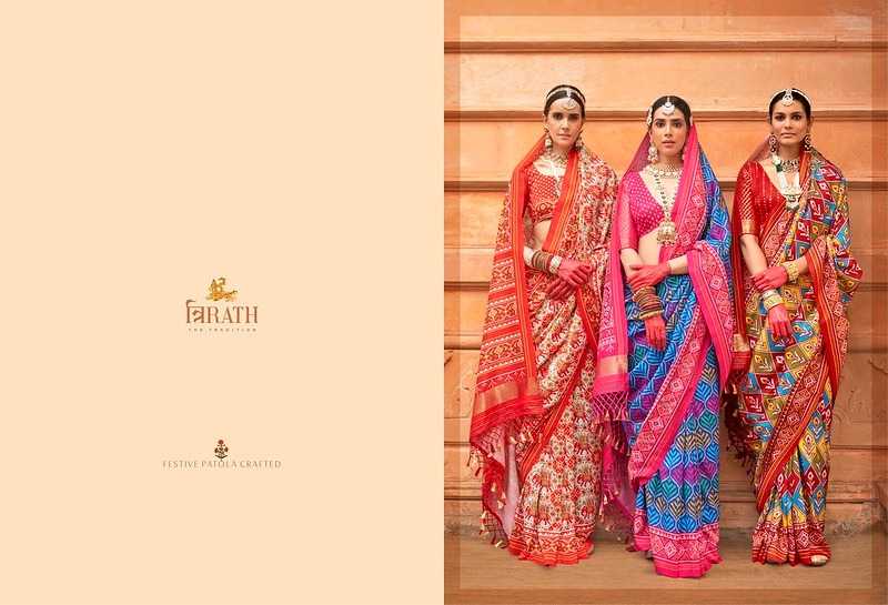 YNF SOFT SILK TRIRATH KESH113 Tirth Patola CLOTHING BRANDS WHOLESALE SAREES MANUFACTURER - Deevit International