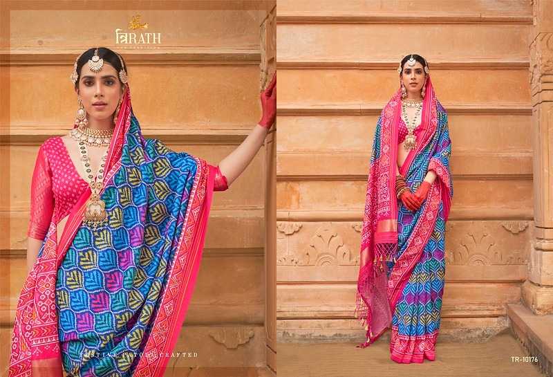 YNF SOFT SILK TRIRATH KESH113 Tirth Patola CLOTHING BRANDS WHOLESALE SAREES MANUFACTURER - Deevit International