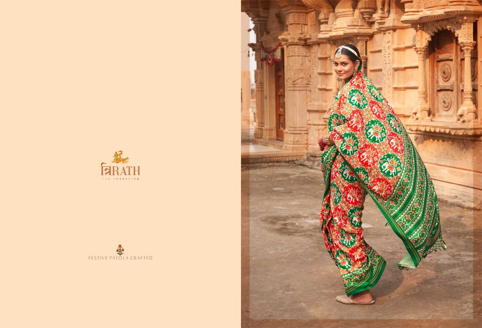 YNF SOFT SILK TRIRATH KESH113 Tirth Patola CLOTHING BRANDS WHOLESALE SAREES MANUFACTURER - Deevit International