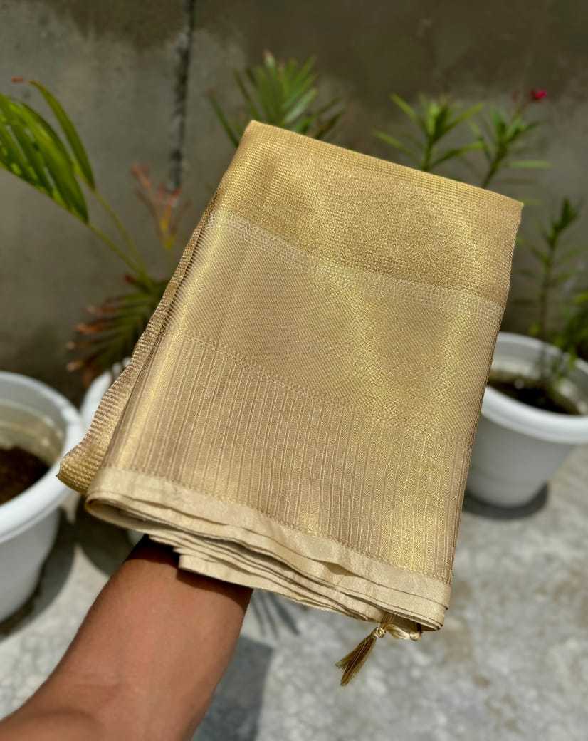 YNF TISSUE SILK KESH131 RANI MUKHERJEE Tissue Silk SAREES WHOLESALE TISSUE SILK BANARASI GOLDEN SAREES MANUFACTURER - Deevit International