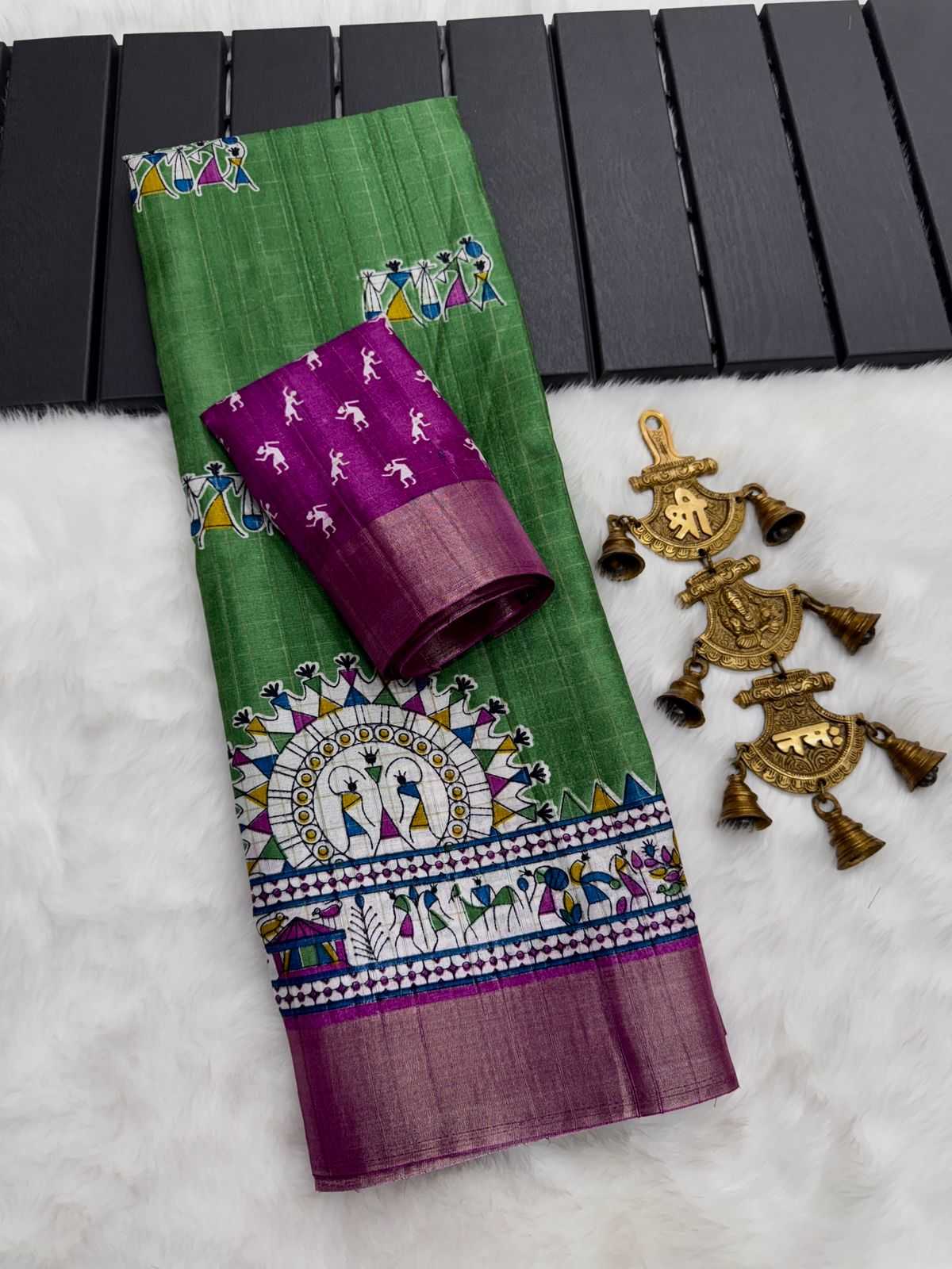 YNF TUSSAR SILK RIN149 MKD153 SILK SAREES WHOLESALE TUSSAR SILK ZARI BORDER SILK HANDLOOM SAREES MANUFACTURER - Deevit International