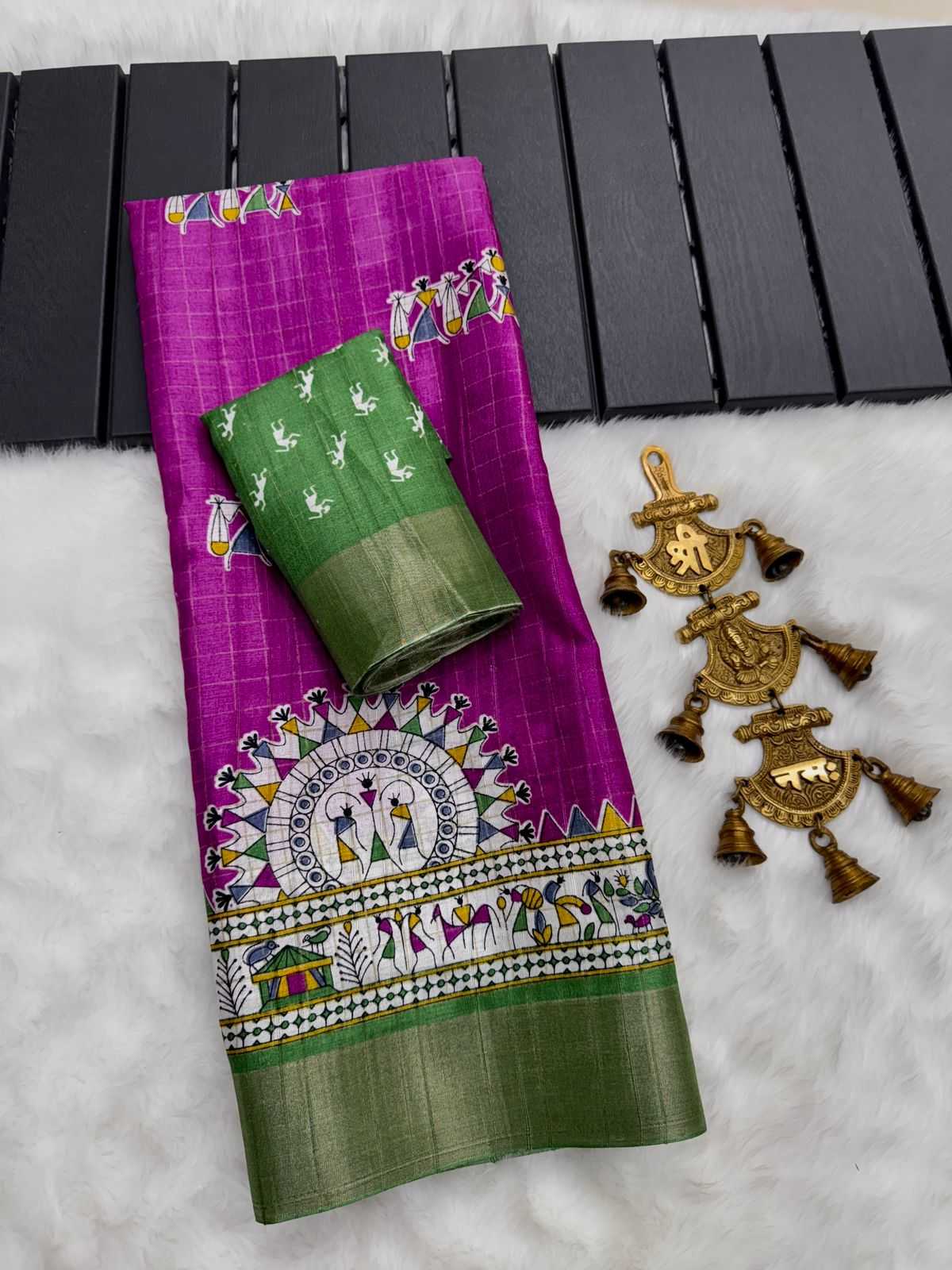 YNF TUSSAR SILK RIN149 MKD153 SILK SAREES WHOLESALE TUSSAR SILK ZARI BORDER SILK HANDLOOM SAREES MANUFACTURER - Deevit International