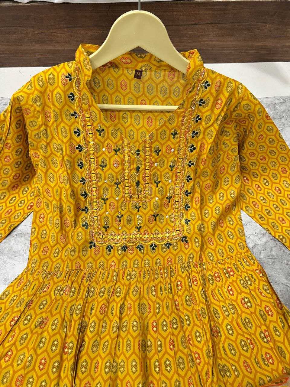 YNF VISCOSE CHANDERI KESH246 Yogita SUITS & DRESSES WHOLESALE PRINTED CHANDERI PRINTED YELLOW SALWAR HALDI OUTFITS SUITS MANUFACTURE - Deevit International