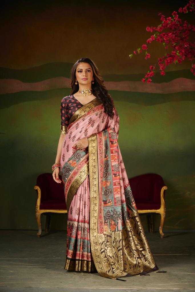 YNF VISCOSE KESH203 MTW36 SAREES WHOLESALE ZARI BORDER TRADITIONAL VISCOSE FESTIVEL SAREES MANUFACTURER - Deevit International