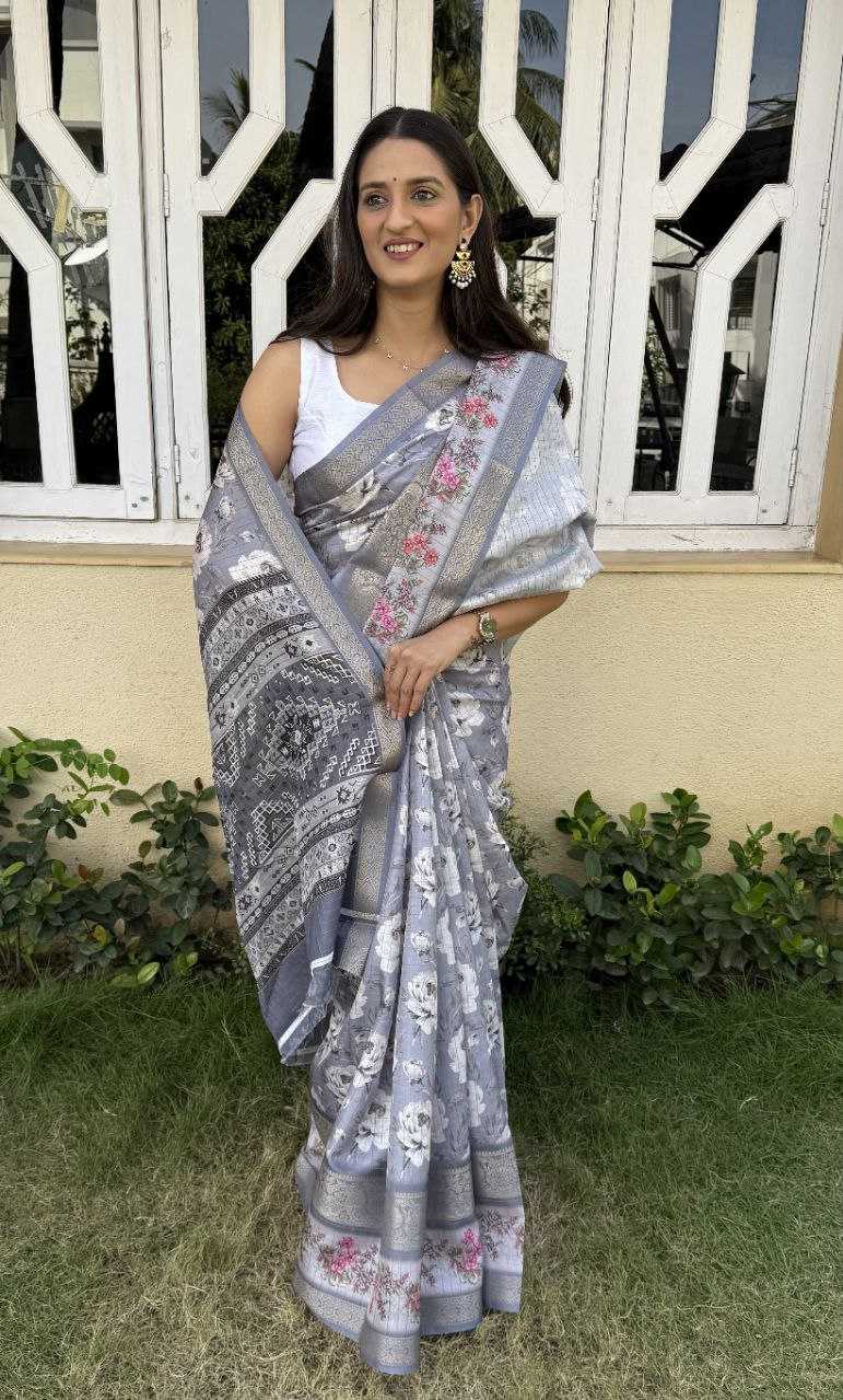 YNF ZARI SILKKESH117 RWC100 WHOLESALE ZARI SILK PRINTED FANCY WEDDING ZARI BORDER SILK SAREE MANUFACTURER - Deevit International