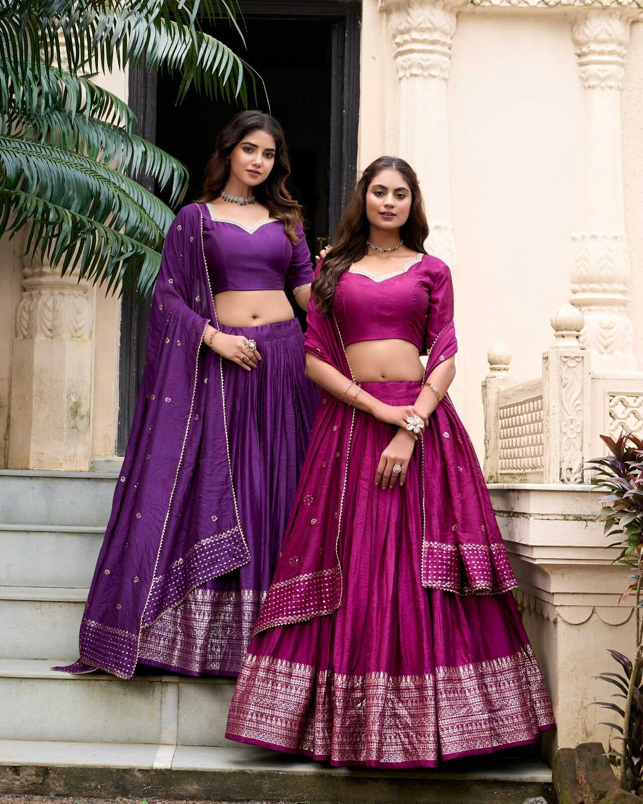 YNF CHANDERI SILK KESH392 PRIYADARSHI LEHENGAS  WHOLESALE TRADITIONAL,SILK,ZARI WORK LEHENGAS MANUFACTURE - Deevit International