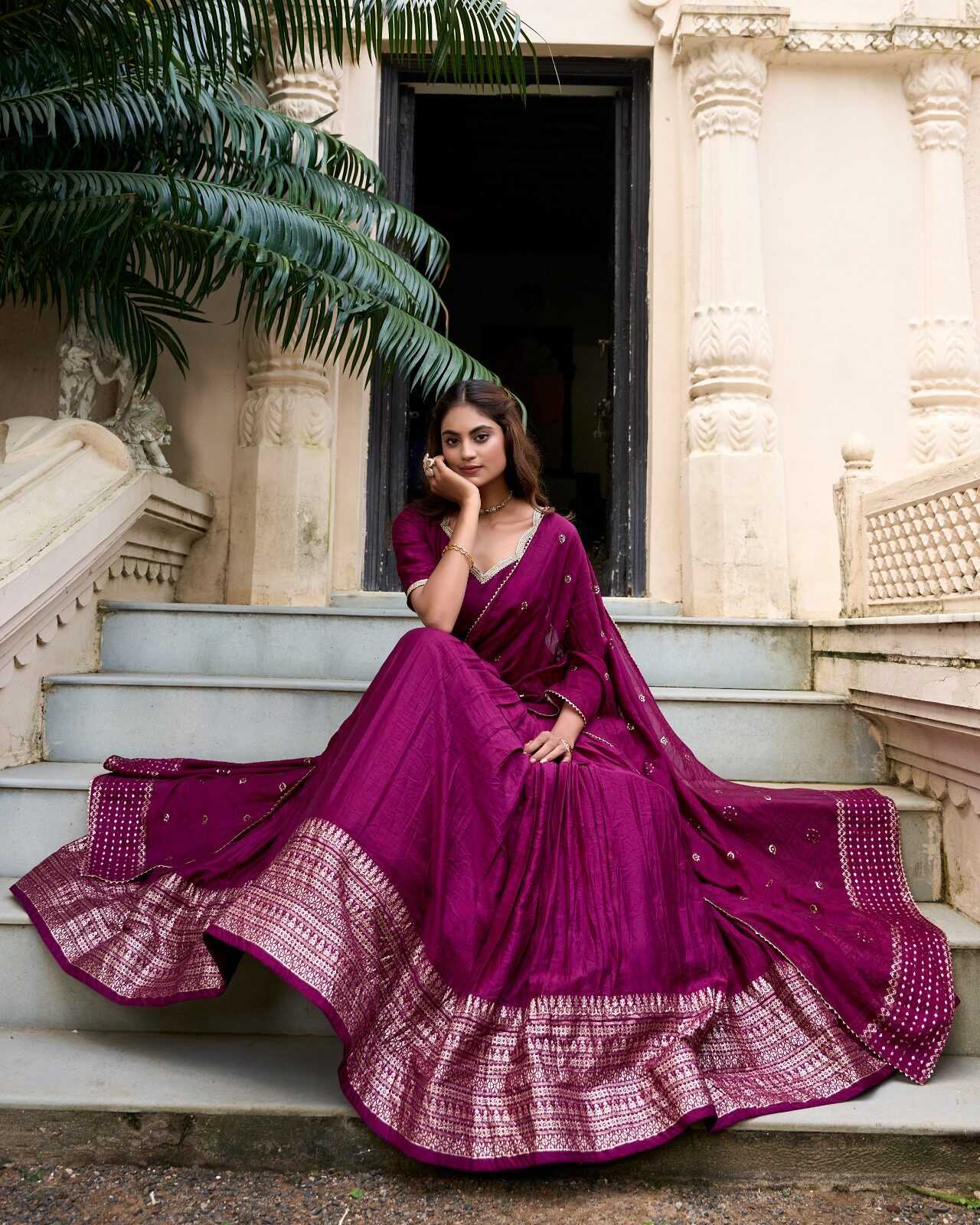 YNF CHANDERI SILK KESH392 PRIYADARSHI LEHENGAS  WHOLESALE TRADITIONAL,SILK,ZARI WORK LEHENGAS MANUFACTURE - Deevit International