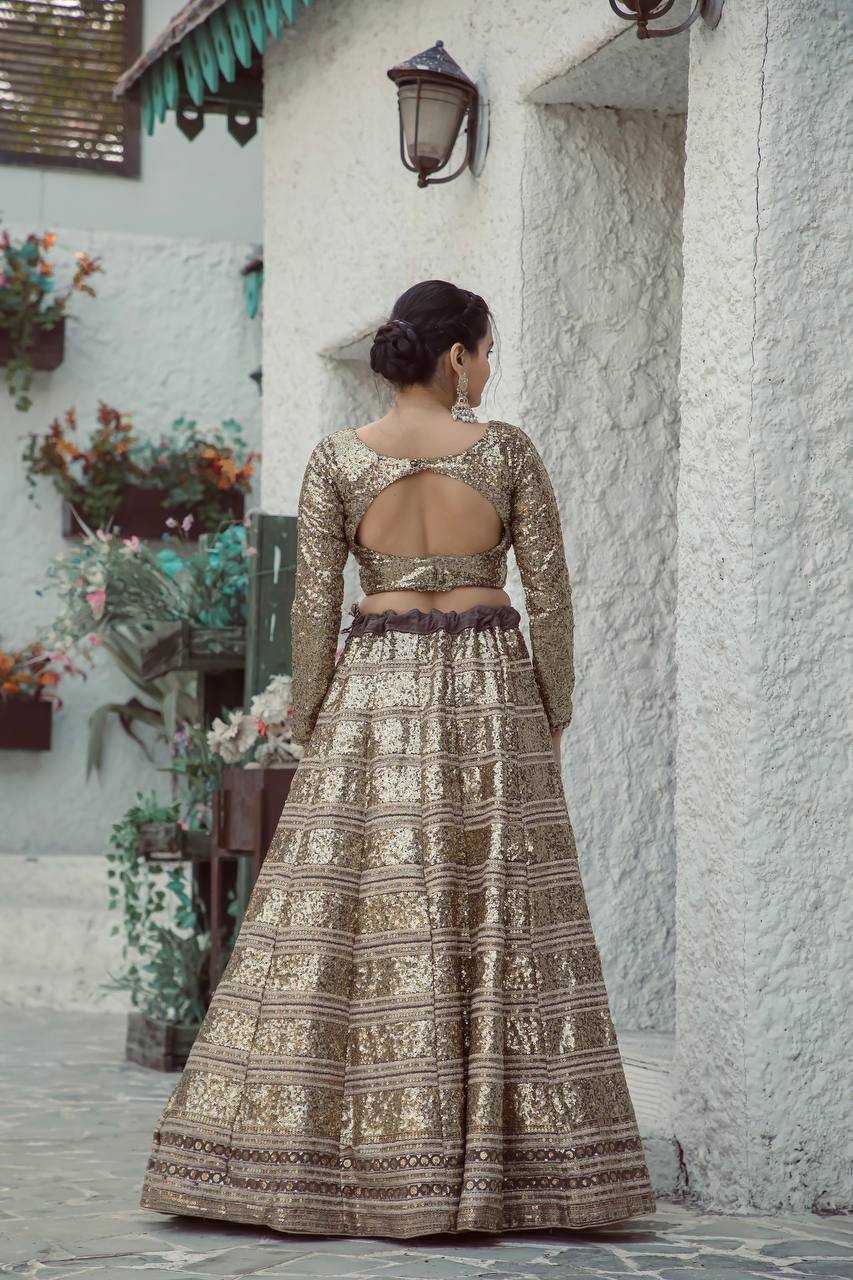 YNF GEORGETTE CODE  KESH270 58  LEHENGA  WHOLESALEGEORGETTE ZARI SEQUINS LEHENGA MANUFACTURER - Deevit International