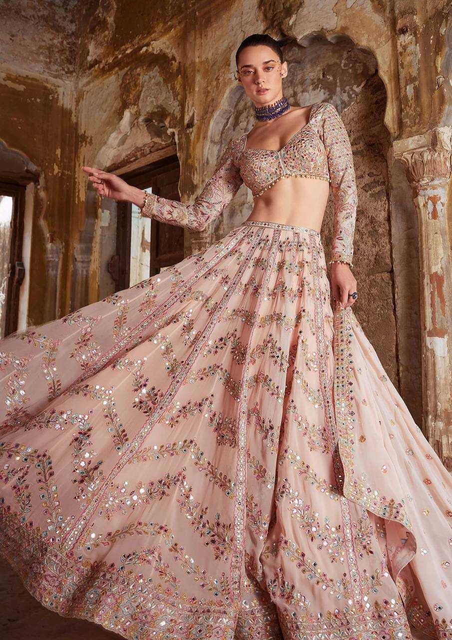 YNF GEORGETTE  KESH270 68 LEHENGA  WHOLESALEZARI WEDDING GEORGETTE LEHENGA  MANUFACTURER - Deevit International