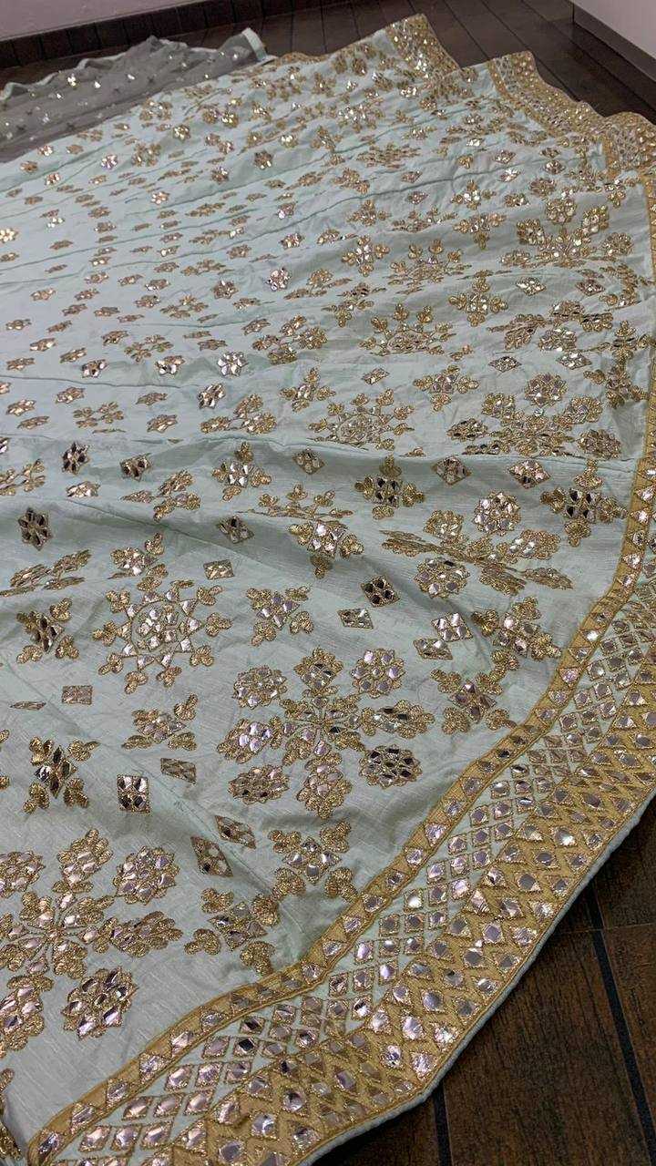 YNF MULBERRY KESH270 H5 LEHENGAS WHOLESALE SILK ZARI & MIRROR WORK LEHENGA MANUFACTURER  - Deevit International