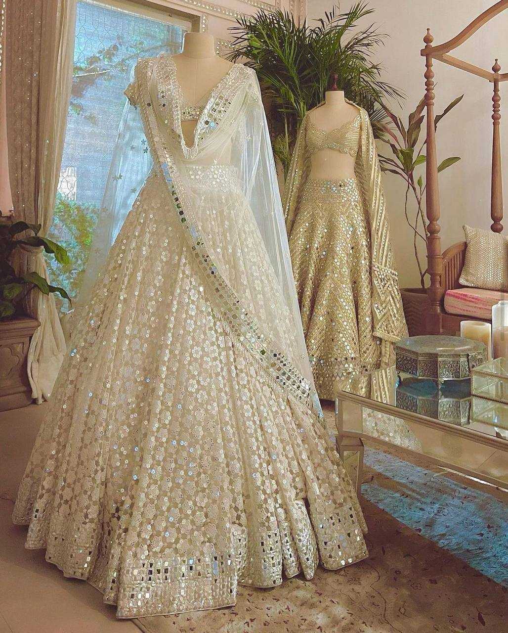 YNF NET KESH270 14 LEHENGA  WHOLESALE ZARI WORK GOTA PATITI NET FANCY LEHENGA  MANUFACTURER - Deevit International