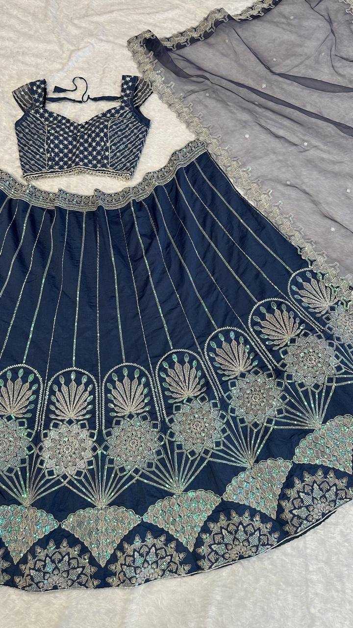 YNF ZARI KESH270 6 CLEHENGA WHOLESALEZARI WORK FANCY BRIDAL LEHENGA MANUFACTURER - Deevit International