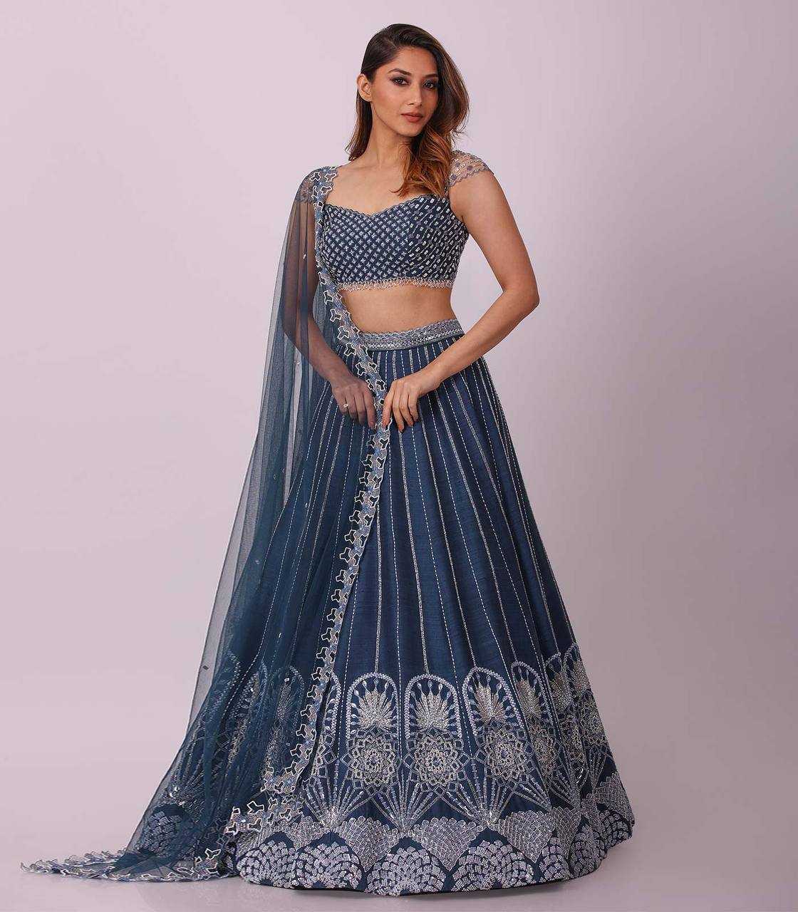 YNF ZARI KESH270 6 CLEHENGA WHOLESALEZARI WORK FANCY BRIDAL LEHENGA MANUFACTURER - Deevit International