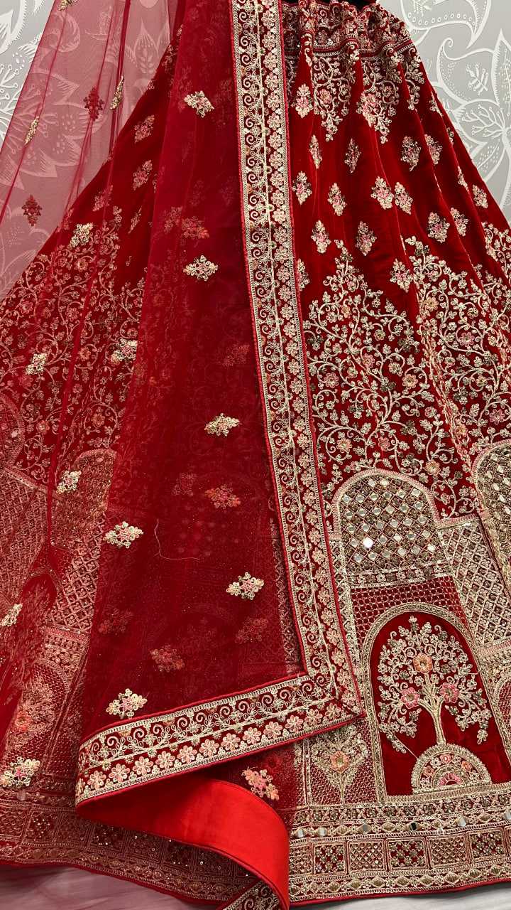 Ynf Velvet RIN207 4332 Lehengas Wholesale Fancy Lehenga Rajwada Lehenga Wedding Lehenga Manufacturer - Deevit International